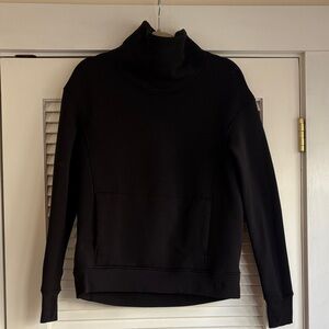 Black Lululemon Sweatshirt with Mock Neck